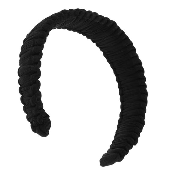 PENIKOKO Hair Hoop Twist Headband Black Spandex 1Pack Makeup And Skincare Compatible For Formal Events