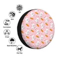 thumbnail image 4 of Naloa Rabbit And Carrot PVC Leather Spare Tire Wheel Cover for Car Truck SUV Camper Trailer Universal Fit many size14 inch, 4 of 6