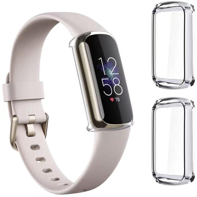 Estuche Fitbit Luxe Accesorios Cobertura total Protector de pantalla protector Levamdar CZDZ-HY196-1
