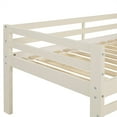 thumbnail image 4 of Walker Edison Alexander Classic Solid Wood Stackable Jr Twin over Low Loft Bunk Bed, Twin Size, White White Low Loft, 4 of 5
