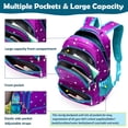 thumbnail image 4 of Mochila para niñas BLUEFAIRY de primaria 17 pulgadas con forma de corazón, 4 of 9