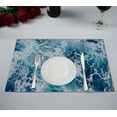 thumbnail image 1 of EREHome Napperon en Mousse sur la Mer Bleue Tapis de Table Tapis de Tasse 12x18 Pouces, Ensemble de 2, 1 of 2