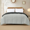 thumbnail image 4 of Modern Threads Reversible Anthracite & Silver All-Season Down Alternative Adult Bed Comforter, Twin, 4 of 11