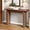 Walnut, variant on Fluted Console Table, Farmhouse Oval Curved Entryway Table with Storage and Fluted Wood Legs, Narrow Sofa Table Small Long Entry Table for Entrance, Hallway, Living Room (Natural)