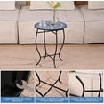thumbnail image 4 of 14" Metal Round Side Table, Weather Resistant Outdoor Accent Table for  Balcony Yard Garden Use, 4 of 6