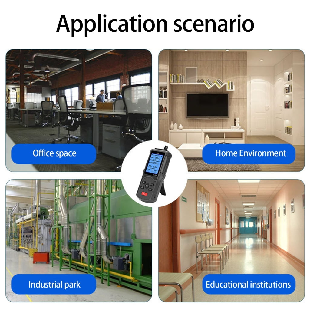 PatungKu Home Air Quality Monitors CO2 Meter CO2 TVOC HCHO Carbon Dioxide Detectors