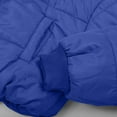 thumbnail image 5 of Defitshape Women's Thermal Quilted Cropped Coat Puffer Jacket Zip Up Outerwear Lightweight Warm Crop Winter Long Sleeve Blue X-Small, 5 of 5