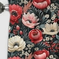 thumbnail image 3 of Designart "Flourishing Pink Poppies In Vintage Gardens" Floral Blackout Curtain Panels, 3 of 4