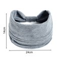 thumbnail image 2 of Women Sport Headband Solid Color Adjustable Width Headband High Elastic Sweat-Absorbent Yoga Headband Daily Accessories-Light Grey, 2 of 8