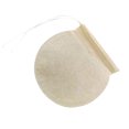 thumbnail image 2 of 100 bolsitas de papel desechables redondas de pulpa de madera para café, té y hojas sueltas (6 cm, color caqui), 2 of 8