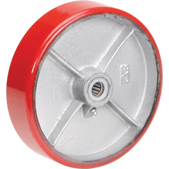 8" x 2" Polyurethane Wheel, 3/4" Axle, 1500 lbs Capacity, 1/Pk