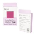 thumbnail image 7 of KAV Luxury Triple Layer Shower Caps , Waterproof Pongee Exterior, Satin Silky Interior, Comfortable Secure Fit, 7 of 7