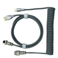 thumbnail image 3 of Coiled Keyboard Cable, Professional Gaming Keyboard Cable with 2 Stage Design, Double Layer Knitted Mesh, Sturdy Connector, Easy to Store, Self Locking, 3 of 8