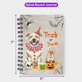 thumbnail image 5 of Trick or Treat Pitbull Funny Mummy Cosplay Pumpkin Candy Basket Spiral Bound Journal Terrier Dog Lover 5x7in Spiral Notebook - 12016, 5 of 5
