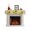 Yellow Brown, variant on Steam Train Fireplace Mantel Scarf Cover 70"Wx17"L,Fireplace Mantel Shelf Top Runner,Railroad Country Barn Rustic Trees Farmhouse Mantle Dresser Scarves Table Runner for Holiday Party Living Room