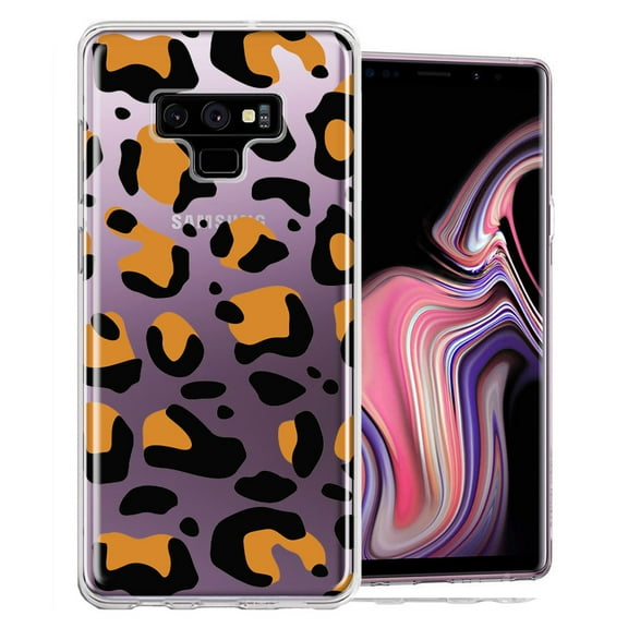 MUNDAZE for Samsung Galaxy Note 9 Classic Animal Wild Leopard Jaguar Print Double Layer Phone Case Cover