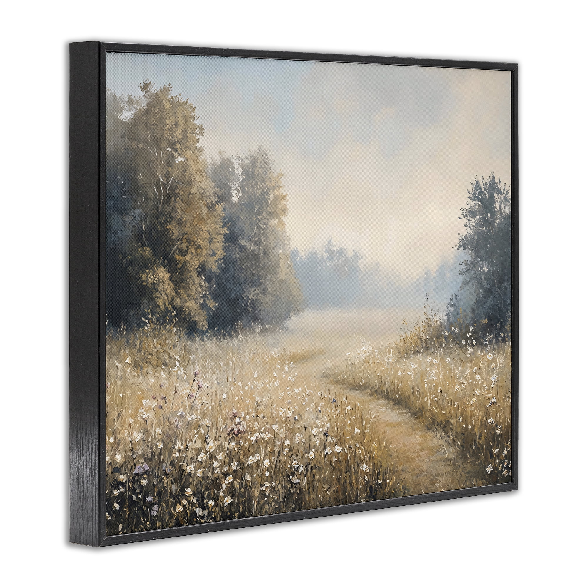 Stupell Industries Wandering Wildflower Path at Dawn Black Framed Giclee Art, design by Creative Studio