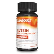 Losoki Advanced Lutein Eye Health Supplement with Zeaxanthin - Supports Eye Vision Health - 60 Tablets