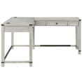 thumbnail image 5 of Gery L Corner Standing Sitting Desk with Lift Top- USB- White Wood, 5 of 5