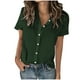 thumbnail image 3 of Camisas de manga larga,Blusa de lino holgada con cuello en V y manga larga de poliéster, ropa informal de calle para mujer, sopatenor, 3 of 9