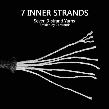 

Nylon Paracord Parachute Cord Rope 550 Mil Spec Type III 7 Strand 50FT-1000FT