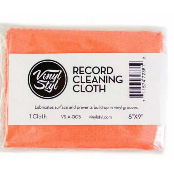 Vinyl Styl® Vinyl Record Cleaning Cloth - Lubricated 8" X 9" (Single) (Orange)
