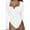 White, variant on Baqcunre One Piece Jumpsuits For Women Women'S Low Cut Bodysuit Leotards Deep V Neck Long Sleeve Body Suits Tops Womens Shorts Women'S Pants Black M