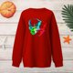 thumbnail image 4 of Sudadera Para Mujer, Sudaderas de Cuello Redondo, Sudadera de Manga Larga Con Estampado de Cabeza de Calavera Divertida Para Festival, Sudadera Gruesa de Cuello Redondo Odeerbi ODB133315, 4 of 6