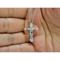 thumbnail image 5 of 2.02ct NATURAL MULTISHAPED DIAMONDS CROSS NECKLACE & CHAIN 14KT, 5 of 5