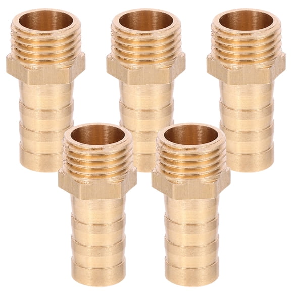 OULII 5Pcs Copper Fittings for Air Hose Automotive Repair 1 4 Inch * 10Mm