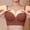 Coffee, variant on Women Front Hook Wireless Push Up Bra Removable Convertible Thin Straps Molded Padded Cups Built-in Boning No Show Seamless Shaping Bra Black 36