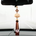 thumbnail image 6 of funtasica Lotus Car Mirror Charm Pendant Tassel Car Hanging Decoration Gift Universal Automotive Accessories Dangling Ornament Coffee, 6 of 8