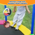 thumbnail image 2 of Trampoline Pad Replacement 15 FT Trampoline Replacement Safety Pad, 15FT Trampoline Spring Cover Waterproof UV Resistant Tear Resistant Surround Spring Foam Cover Round Frame No Hole for Pole Rainbow, 2 of 8
