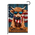 thumbnail image 3 of Memorial Day Saving!4th of July Decorations, Independence Day Garden Flag Arrival Digital Printed Linen Flag Outdoor Yard Decoration, 3 of 7