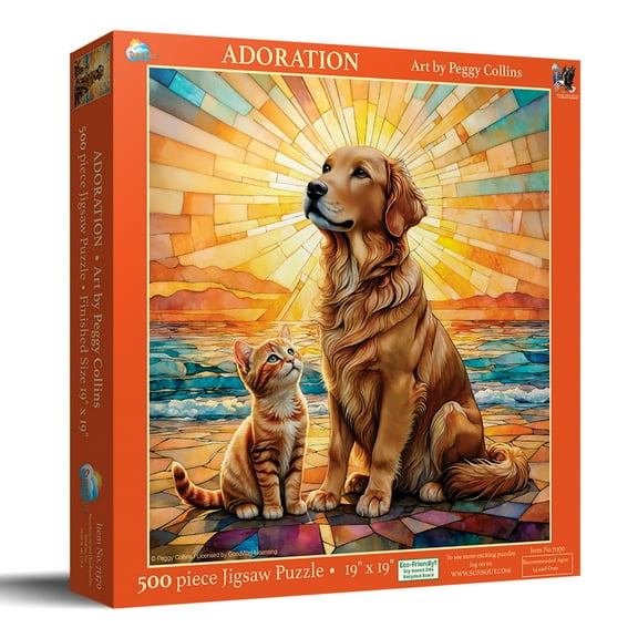 SUNSOUT INC - Adoration 500 piece Jigsaw Puzzle for Adults by Artist: Peggy Collins - Finished Size 19" x 19" - MPN# 71370
