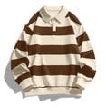 thumbnail image 6 of FchengtaiS Men's Striped Golf Shirts Long Sleeve 2-Button Turndown Collar T-Shirts Casual Business Spring Fall Outdoor Wear, 6 of 7