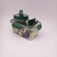 thumbnail image 6 of Leak-Proof Salad Container with 4-Compartment Dressing Cup - BPA-Free Plastic Food Storage Bowl for Lunch, Meal Prep & Picnics, 6 of 9