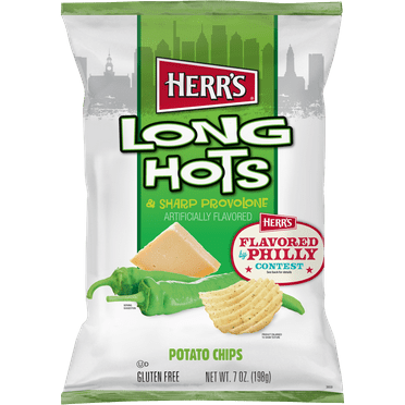 Herr's Long Hot Ripple Chips 7oz