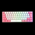 thumbnail image 3 of Maoww RGB Wired Mechanical Keyboard 61 Keys Home Office Business Desktop Laptop PC Computer Key Board Replacement Accessories Pink, 3 of 6