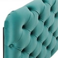 thumbnail image 3 of Ergode Lizzy Tufted Twin Performance Velvet Headboard - Teal, 3 of 5