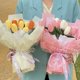 thumbnail image 2 of Acabado tejido a mano hilo hecho a mano ganchillo girasol ramo de rosas decorativo boda Artificial Margarita flores hogar ornamento juguete Gao Jinjia LED, 2 of 2