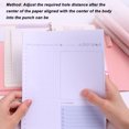 thumbnail image 4 of Hole Paper Punch, Hole Punch Adjustable Spacing Sturdy DIY Ruler Design 3 Hole 6 Hole 9 Hole  For Office, 4 of 8