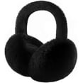 thumbnail image 2 of Warm Ear Muffs for Women Winter, Faux Fur Earmuffs Cute Foldable Fluffy Ear Warmers, Soft Warm Ear Covers for Women Men, 2 of 5