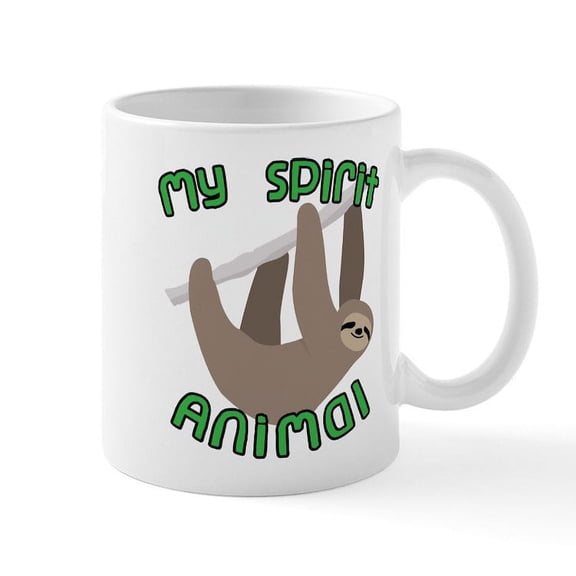 CafePress - My Spirit Animal - 11 oz Ceramic Mug - Novelty Coffee Tea Cup