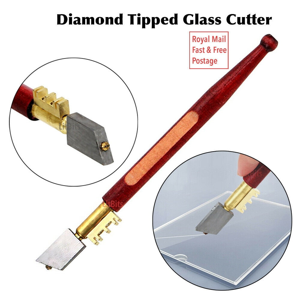 Diamond Tipped Glass Scorer Cutter Marker Glazing Cutting Tile Tool Mirror 
