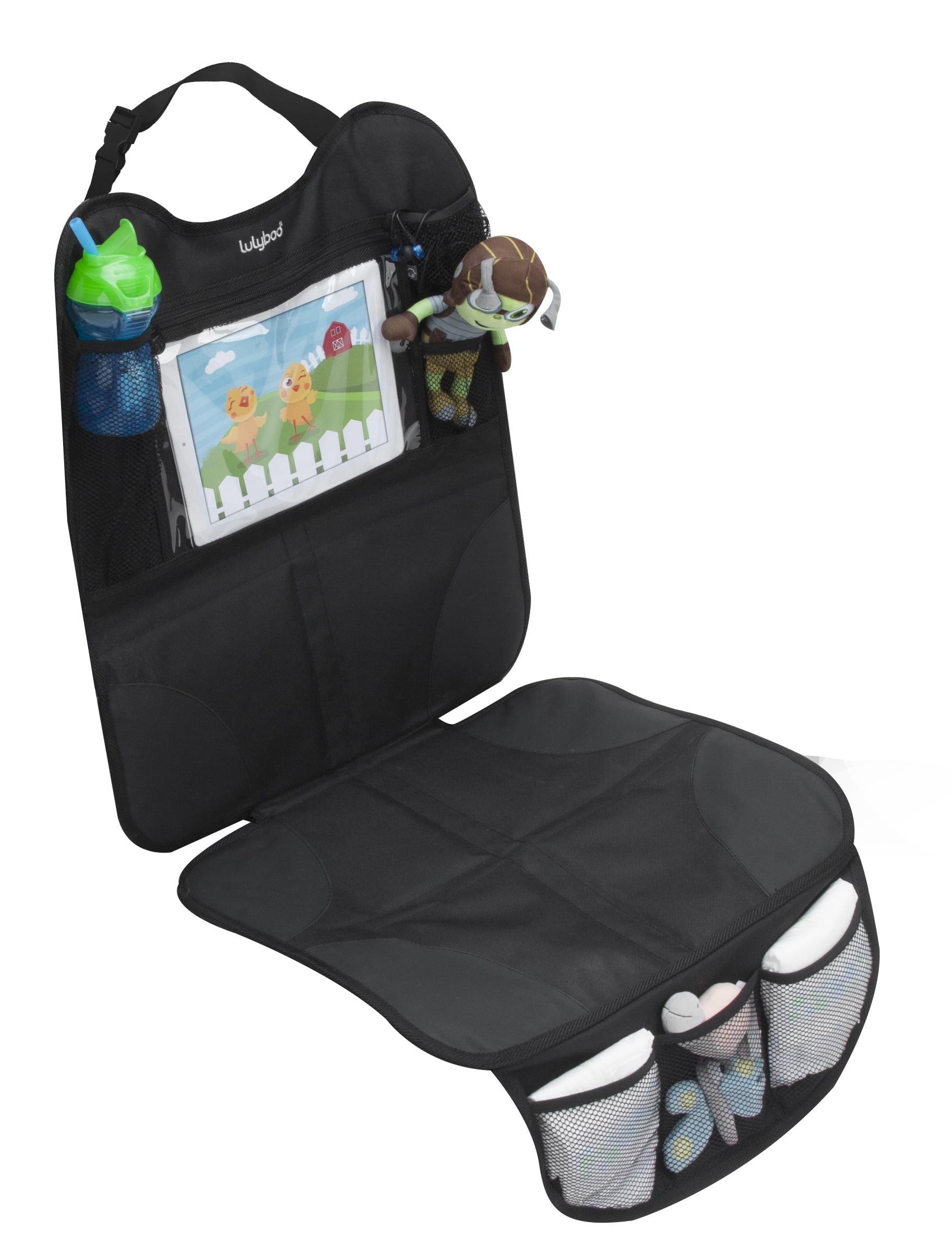 Lulyboo Auto Seat Protector and Carseat Organizer, Front and Rear Facing for Baby and Toddler