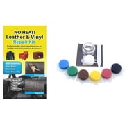 Liquid Leather No Heat Leather/Vinyl Repair Kit Home Car Office Repair Colors & Grains 30-122 Brown