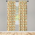 thumbnail image 3 of Ambesonne Floral Curtains, Garden Spring Branches, Pair of 28"x63", Forest Green Vermilion, 3 of 5