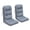 Gray, variant on Umi Patio Adirondack Chair Cushion, 46.5" Length, with straps, rocking chair cushion, suitable for indoor/outdoor use, sun-proof, waterproof and fade-resistant (Khaki, 2-pack).