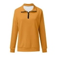 thumbnail image 4 of Dyegold Half Zip Hoodie Women Teen Girls Fashion Solid Color Blouse Girls Fashion Womens Sweaters Fall Outfits Oversized ​Halloween ​Fall Sweatshirts ​Holiday Gift Finder, 4 of 5